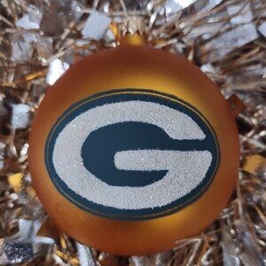 Green Bay Packers Glitter G Ornament